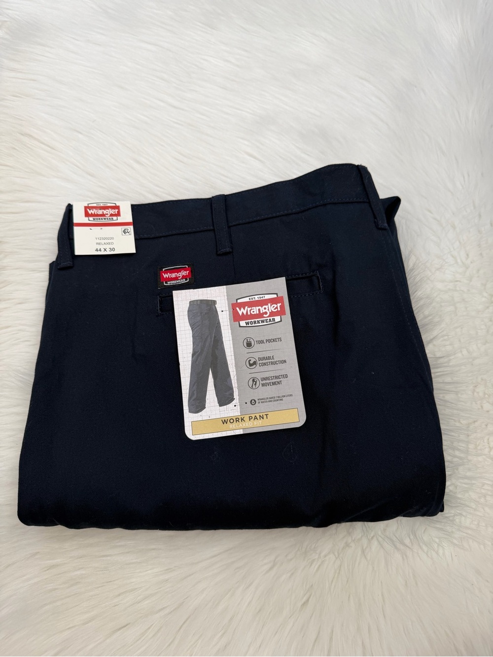 Wrangler Blue Relaxed Work Utility Pants 44 x 30